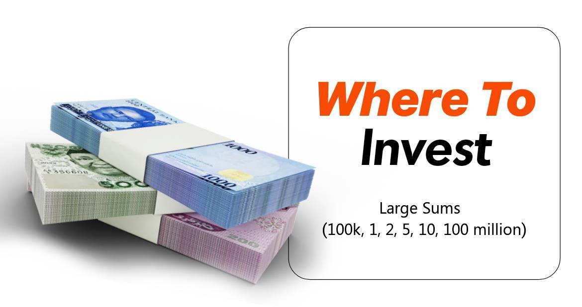 Where to invest large sums